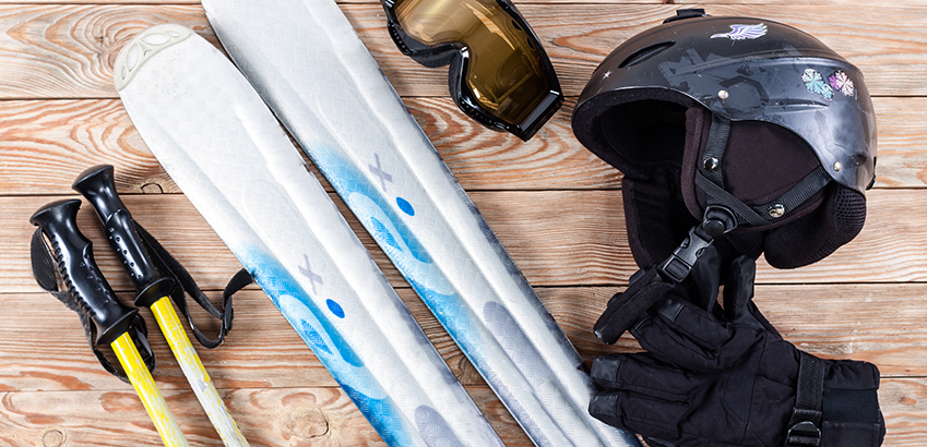 Skiausrüstung für Ihren Skiurlaub.