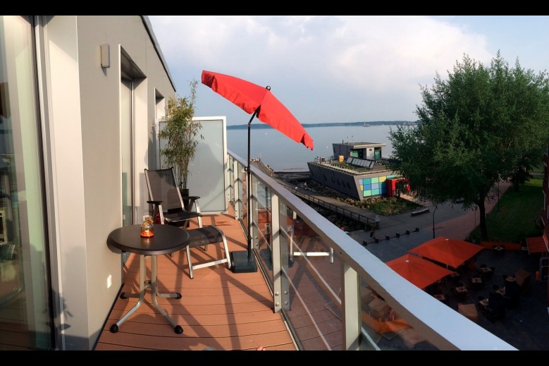 Apartmenthaus Hafenspitze  Ap. 36, Blickrichtung Strand/Offenes Meer