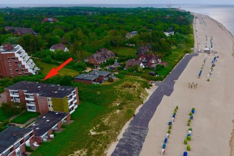 Helle Strandwohnung mit Meerblick